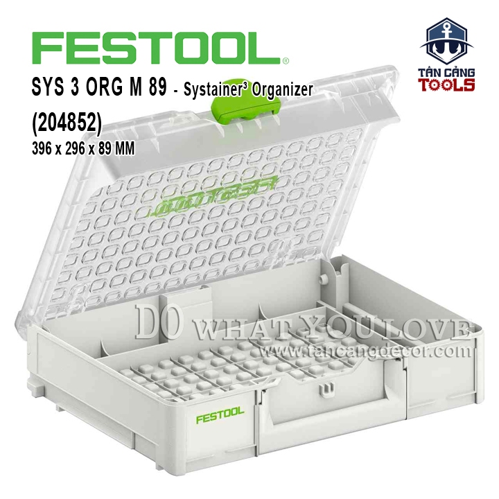 Hộp Đựng Dụng Cụ Festool SYS 3 ORG M 89 (204852)