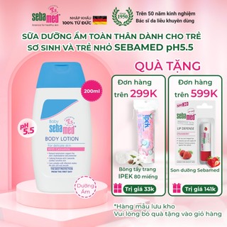 Sữa dưỡng ẩm toàn thân dành cho trẻ sơ sinh và trẻ nhỏ Baby Sebamed Body Lotion pH5.5 (200ml)
