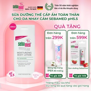 Sữa dưỡng thể cấp ẩm toàn thân cho da nhạy cảm Sebamed Moisturizing Body Lotion pH5.5 (200ml)