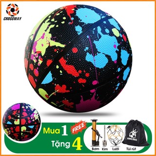 Banh Bóng Rổ Trẻ Em Số 5 6 7 Quả Bóng Rổ Cao Su Da Cao Cấp Giá Rẻ Thi Đấu Chính Hãng Made In Việt Nam CROSSWAY STORE