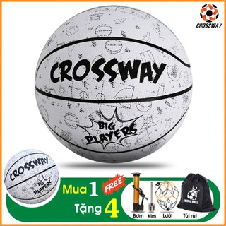 Bóng Rổ Crossway Size 6 7 Da PU Cao Cấp Tiêu Chuẩn Thi Đấu Phù Hợp Sân Bóng Rổ Outdoor & Indoor