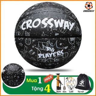 Quả Bóng Rổ Chính Hãng CrossWay Size 6 7 Da PU Cao Cấp Tiêu Chuẩn Thi Đấu Phù Hợp Sân Bóng Rổ Outdoor & Indoor