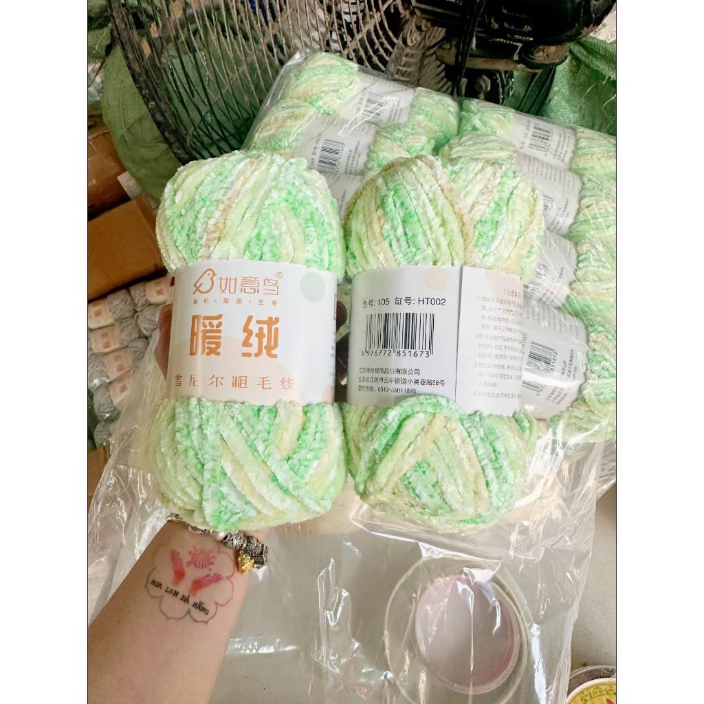 Len Nhung Chenille 100% Polyester 40+ Màu