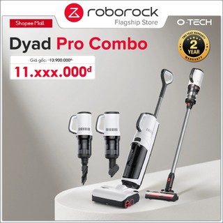 Máy hút bụi lau sàn khô ướt đa năng Roborock Dyad Pro Combo 2 trong 1 | Tặng kèm 3 đầu hút - Lực hút 17000Pa