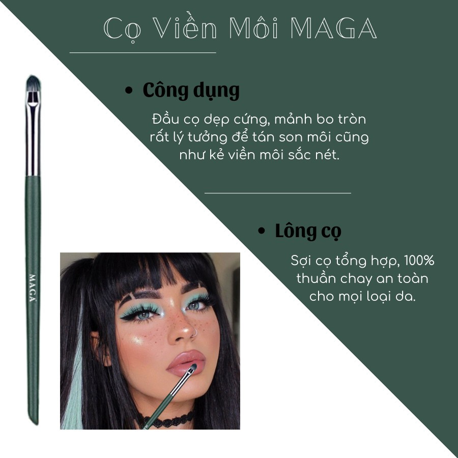 Cọ Môi Lông Dài MAGA Lip Pro Brush