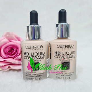Kem nền kiềm dầu Catrice HD 24h Liquid Coverage Foundation che phủ hoàn hảo