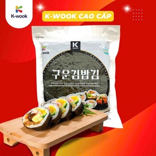 Rong biển hàn quốc cuộn cơm vip gói 100 lá kwook