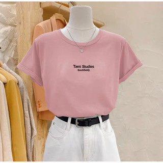 Áo thun babe tee chất cottong khô co giãn in chữ Taesstu