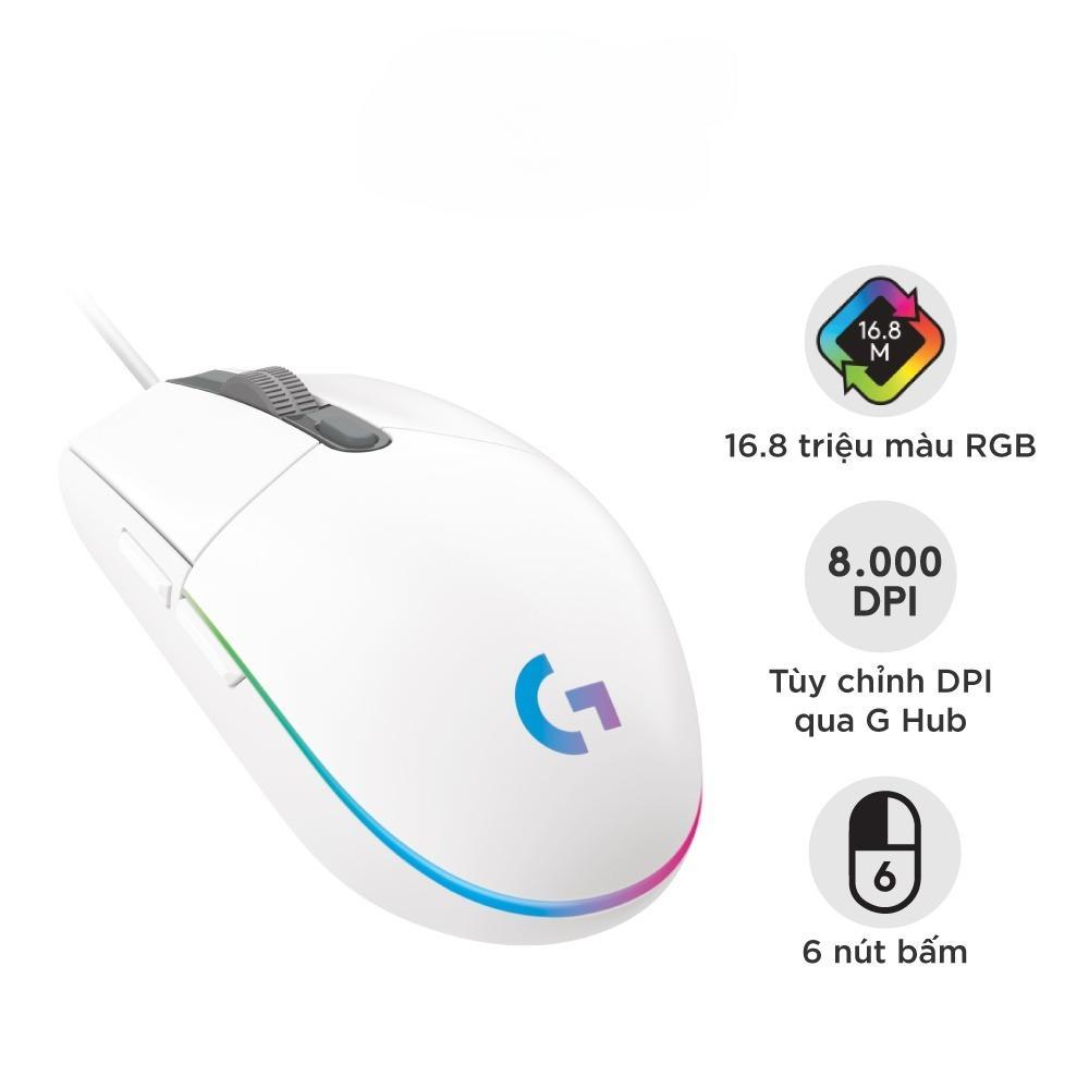 Chuột Máy Tính Logitech G102 Lightsync game có dây  - cấu hình thiết lập RGB, 6 nút lập trình | BigBuy360 - bigbuy360.vn