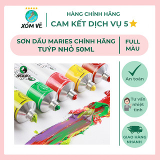 Sơn dầu, màu vẽ sơn dầu Maries tuýp nhỏ 50ml.