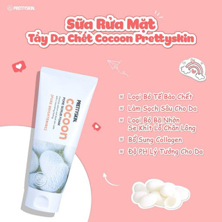 Sữa rửa mặt pretty skin cocoon pore scrub foam 150ml