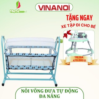 Nôi Võng Đưa Tự Động Đa Năng Cho Bé Tối Đa 35kg VINANOI - NV35 -Vừa Làm Nôi Vừa Làm Võng- Máy Đưa Võng Siêu Êm