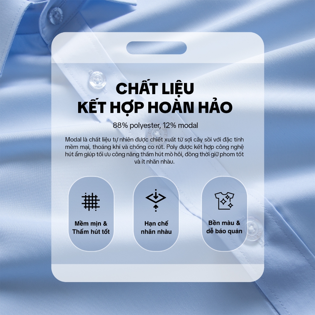 Áo sơ mi nam TORANO dài tay trơn phom chuẩn lịch sự - FATB002 | BigBuy360 - bigbuy360.vn