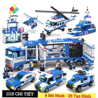 Lego Xe Oto Cảnh Sát 1115+Psc - Bộ Đồ Chơi Lắp Ráp Biệt Đội Xe Cảnh Sát Thành Phố Cho Bé trên 5 tuổi