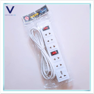 Ổ điện hato - 6 lỗ 1 công tắc