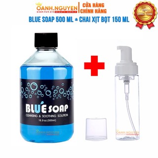 Vệ Sinh BLUE SOAP + Bình Tạo Bọt (BLUPSOAP 500ML 40ML + BÌNH TẠO BỌT 150 ML)