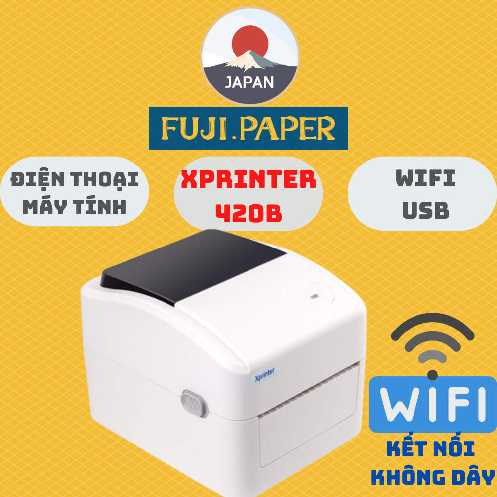 Máy In Đơn Hàng, Máy In Tem Mã Vạch Xprinter XP-420B ( Bản USB + WIFI )