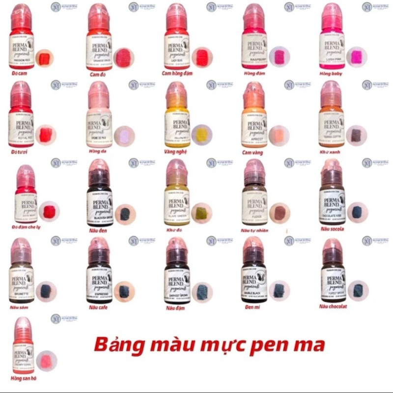 Mực Perma blend Permablend  chính hãng 15 ml/ Dcpx Elly Bảo Trâm