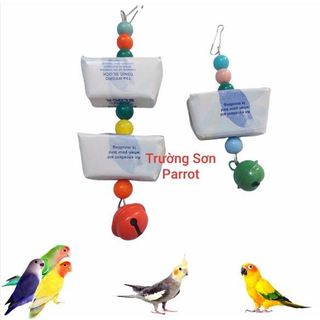 1 dây đồ chơi đá khoáng mài răng cung cấp khoáng chất cho vẹt, chim cảnh, hamster, bọ,sóc.....