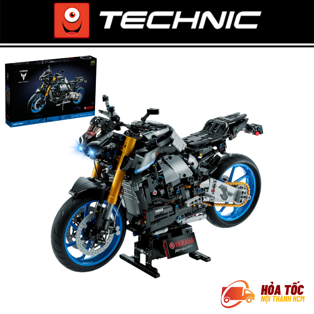 Mô đồ chơi lắp ráp xe Máy YAMHA MT10, Mô Hình technic tỷ lệ 1:5 1478 PCS