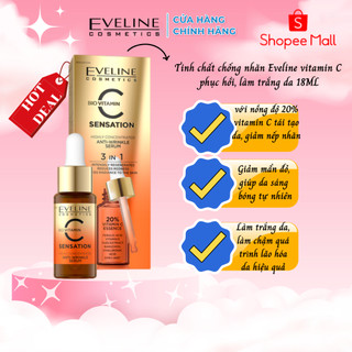 Tinh chất chống nhăn Eveline vitamin C phục hồi, làm trắng da 18ML