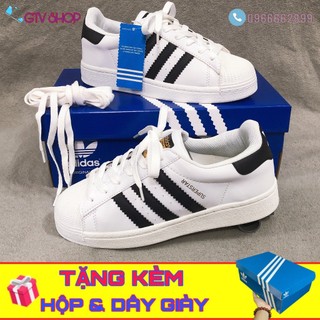 Giày thể thao nam nữ sneaker mũi sò sọc đen, size 36-43. .