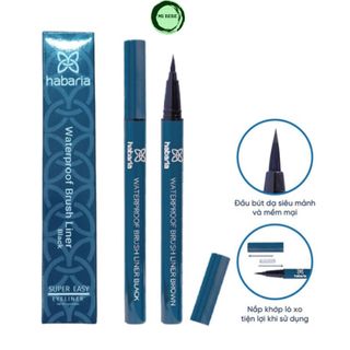 Kẻ Mắt Dạ Habaria Waterproof Brush Liner Chống Nước Lâu Trôi Siêu Mảnh Sắc Nét 1g - Mibebe