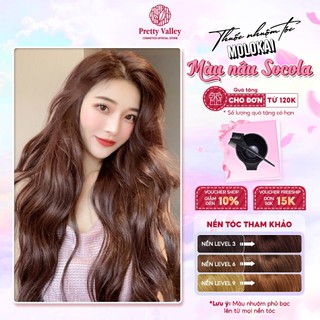 Thuốc nhuộm tóc màu NÂU SOCOLA Molokai siêu dưỡng, nhuộm tóc an toàn tại nhà lên màu chuẩn  - Pretty Valley Hair