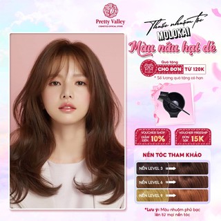 Thuốc nhuộm tóc màu NÂU HẠT DẺ Molokai siêu dưỡng, nhuộm tóc an toàn tại nhà lên màu chuẩn  - Pretty Valley Hair
