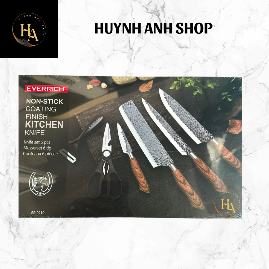 Bộ dao làm bếp 6 món EVERRICH