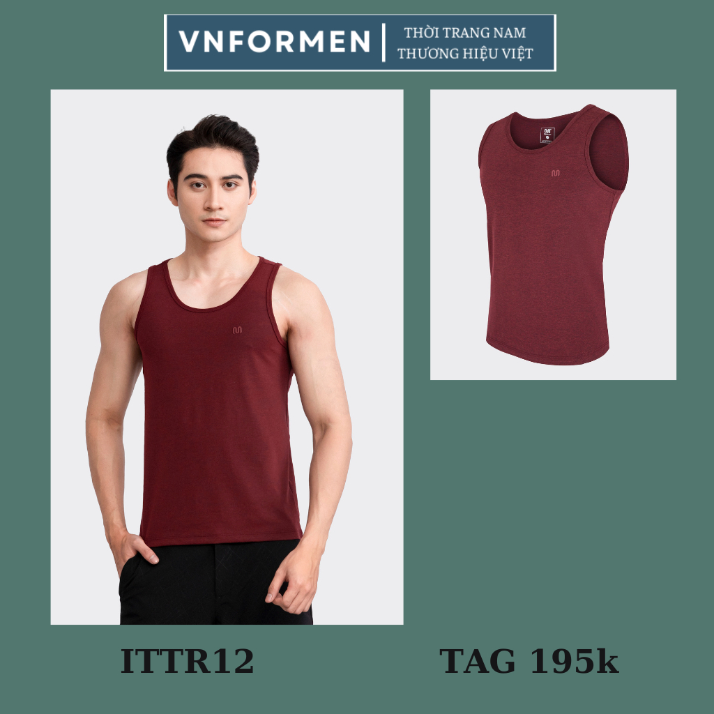 Áo tanktop nam Insidemen cotton mềm co giãn nhẹ ITTR12 ( 4 màu)