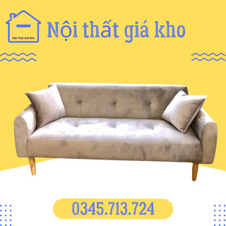 Ghế sofa băng nhung phòng khách 1m8 hiện đại giá rẻ