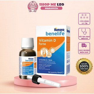 Humana benelife d3+dha hữu cơ , dạng lỏng, 15 ml