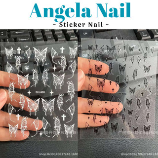 Nail sticker hình dán móng tay 3d sticker dán móng mẫu gấu thỏ