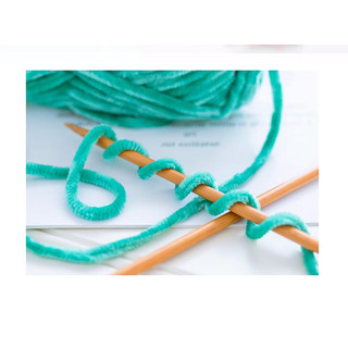 Len nhung Chenille sợi len to 6mm