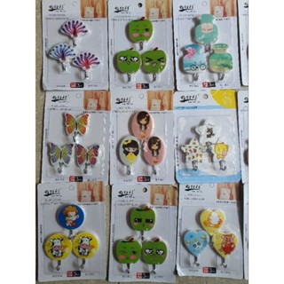 Vỉ 3 cái móc dán tường kim loại siêu dính, hình siêu cute  chịu lực lên đến 3 kg