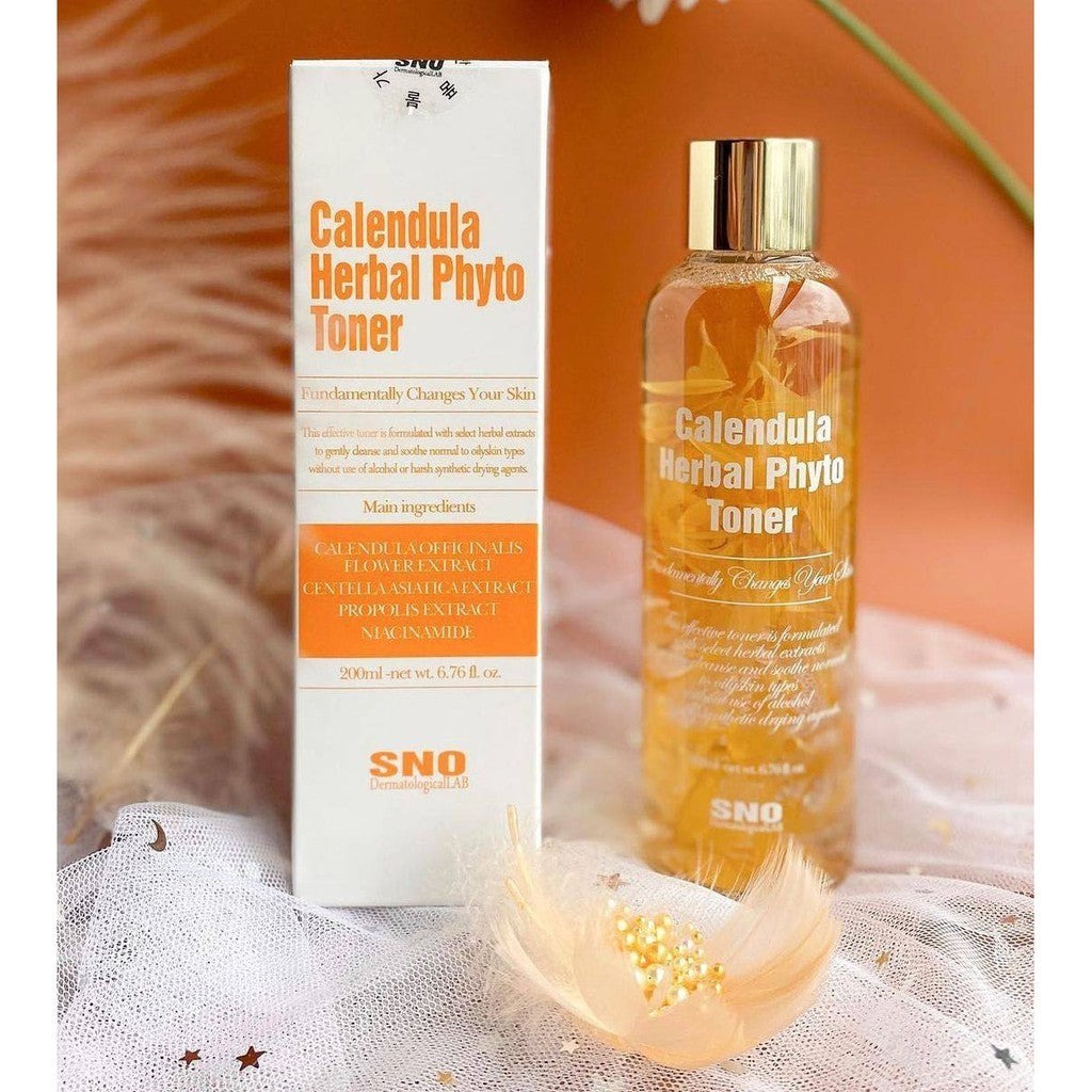 Nước hoa cúc chứa cánh hoa tươi sno calendula herbal phyto toner - ảnh sản phẩm 3