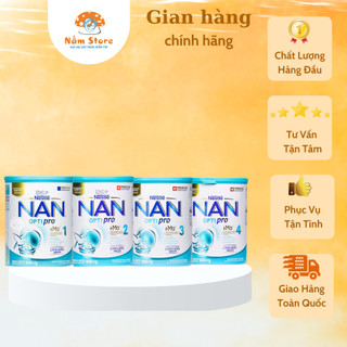 Sữa NAN Nga Optipro Nestle Số 1 2 3 4, Sữa bột công thức Hỗ trợ phát triển hệ tiêu hóa toàn diện cho bé 1 lon 800g