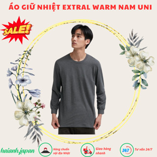 Áo giữ nhiệt Extral Warm cổ tròn, cổ lọ cho nam Uniqlo tag Nhật