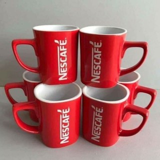 Ly sứ Nescafe màu đỏ