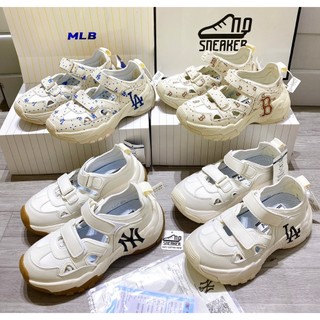 Giày thể thao nữ quỳnh như mlb sandal la / mlb sandal b / mlb sandal la / mlb sandal ny đế nâu