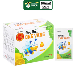Siro ho ong vàng hỗ trợ giảm ho, đau họng