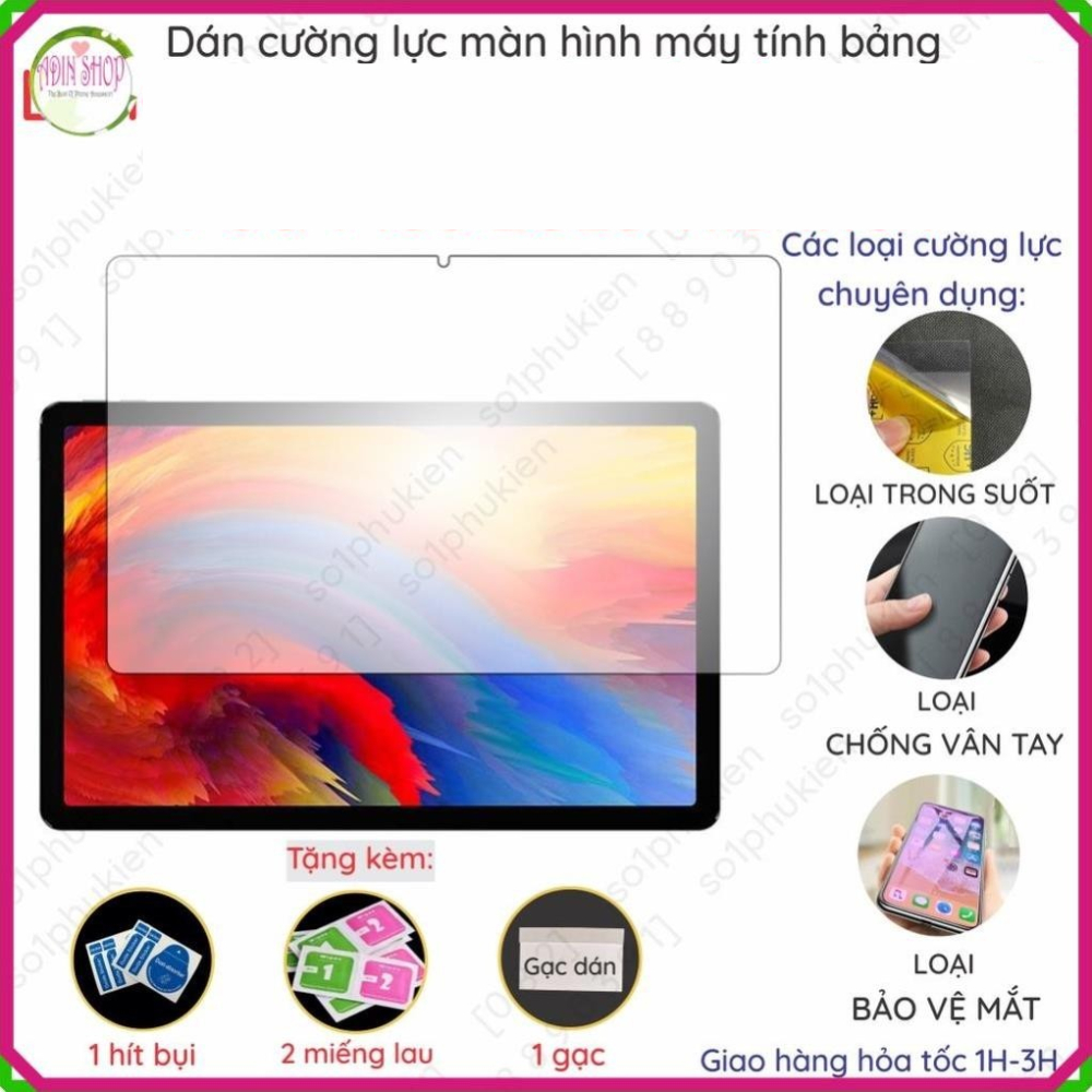 Dán cường lực Lenovo Xiaoxin Pad Plus 11 inch/ 2023 11.5 inch/ Xiaoxin Pad 2022/ Xiaoxin Pad 2024 nano dẻo trong, nhám