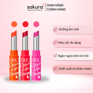 Son dưỡng môi DHC Color Lip Cream giảm thâm, dưỡng ẩm môi - Sakura Beauty Premium