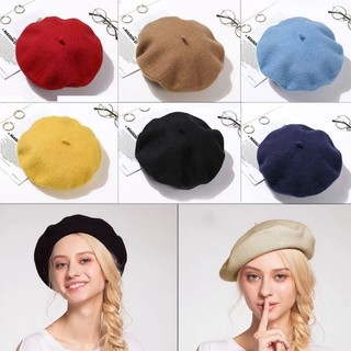 Mũ nồi tiểu thư vải dạ, mũ beret dày dặn hàng loại đẹp