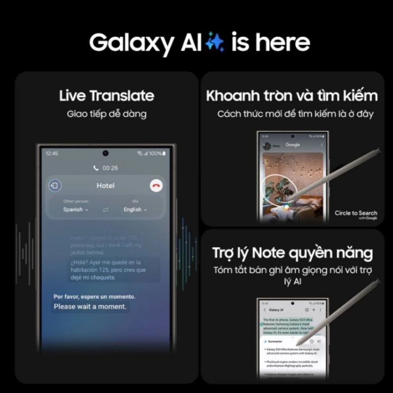 Điện thoại Samsung Galaxy S24 Ultra Màu Độc Quyền - Hàng chính hãng | BigBuy360 - bigbuy360.vn