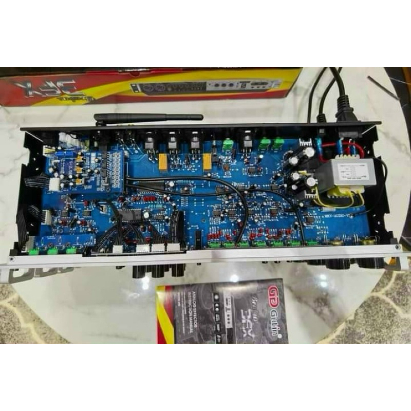 Vang cơ lai số Gutin 6FX Brabus - Hàng nhập khẩu loại 1, Bluetooth 5.0, Aux, Optical, chống hú FBX, Karaoke reverd