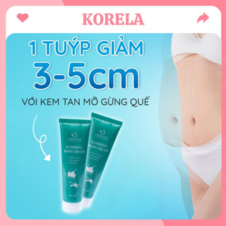Kem tan mỡ gừng quế Slimming Body Cream tuýp160gr chiết xuất từ thiên nhiên KORELA MP14