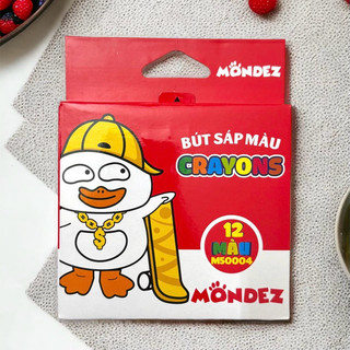 Bút sáp màu crayons mondez - 12 màu bám giấy tốt