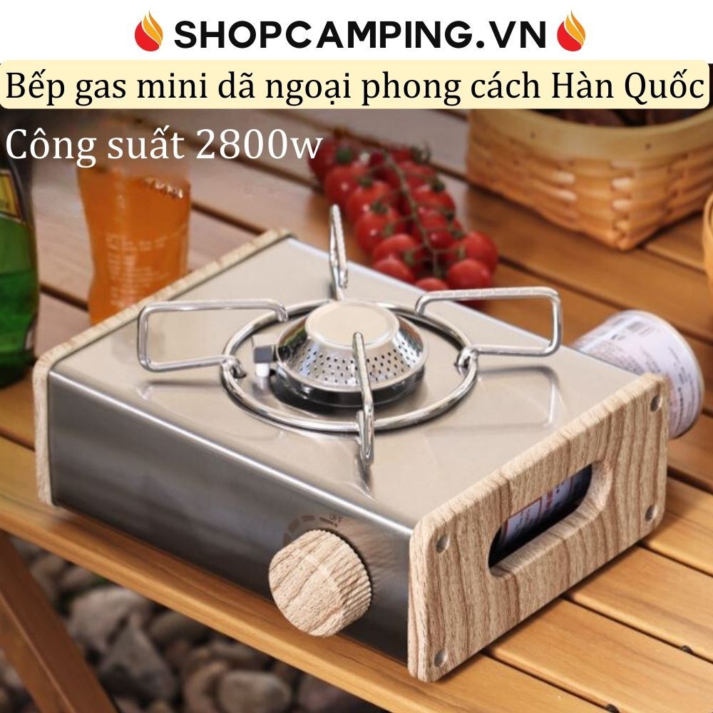 Bếp gas mini dã ngoại phong cách Hàn Quốc, bếp du lịch, cắm trại dã ngoại - Camping VietNam